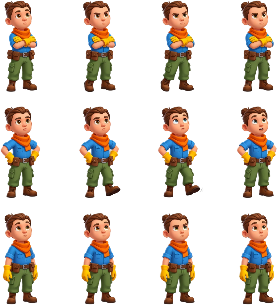 Dante Idle Impatient Sprite Sheet