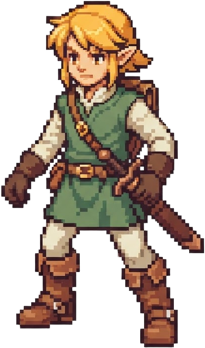 Link Hero Pixel Concept