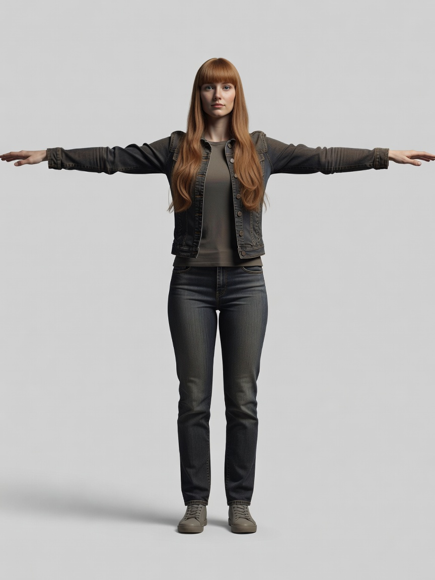 Player Character Concept - Variant A (Denim Jacket)