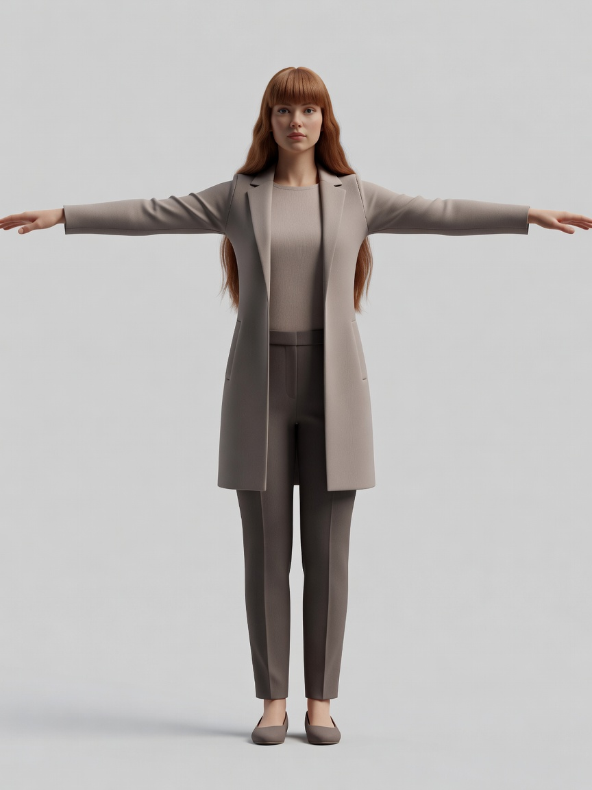 Player Character Concept - Variant B (Casual Coat)