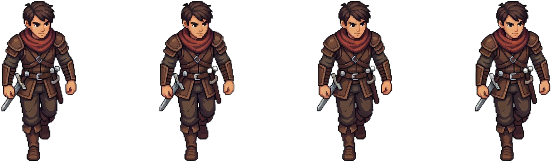 Hero Walk Sprite Sheet