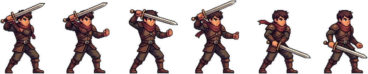 Hero Sword Attack Sprite Sheet