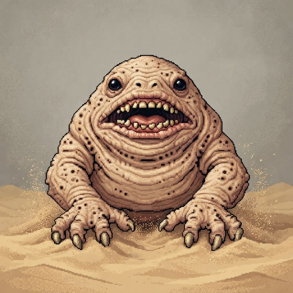 Grotesque Desert Character Sprite