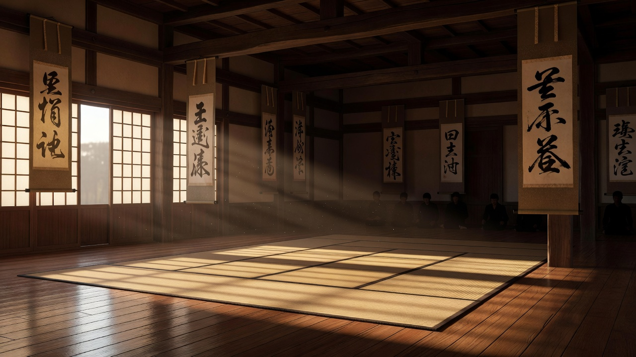 Karate Dojo Interior Background