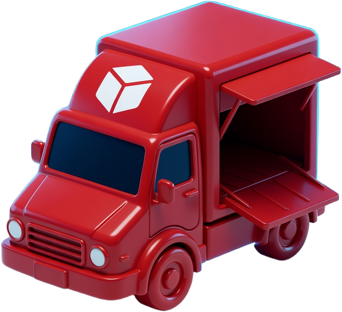 Red Truck Loading Gate