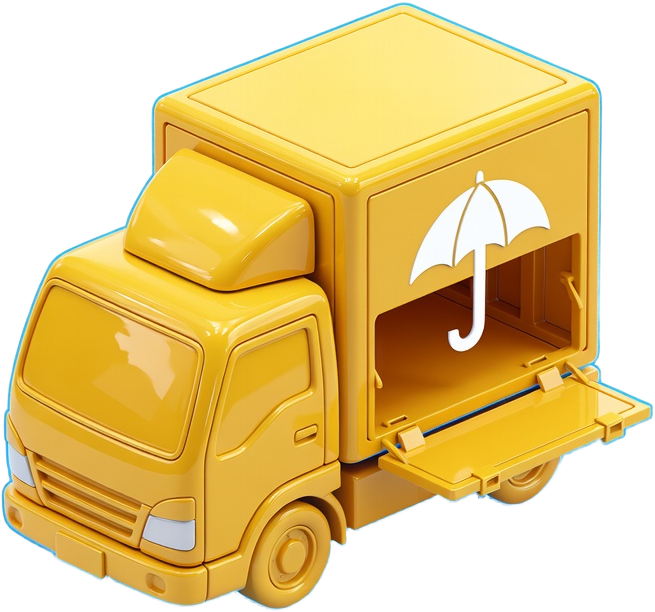 Yellow Truck Loading Gate