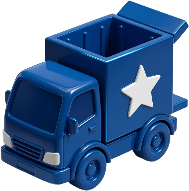 Parcel Sort - Blue Truck Loading Gate