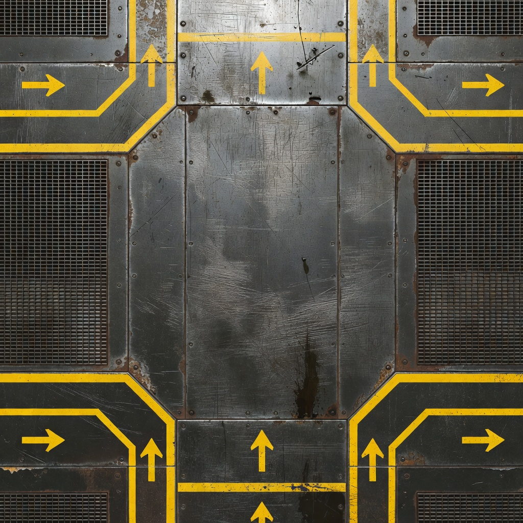 Sci-fi Floor Deck Plating