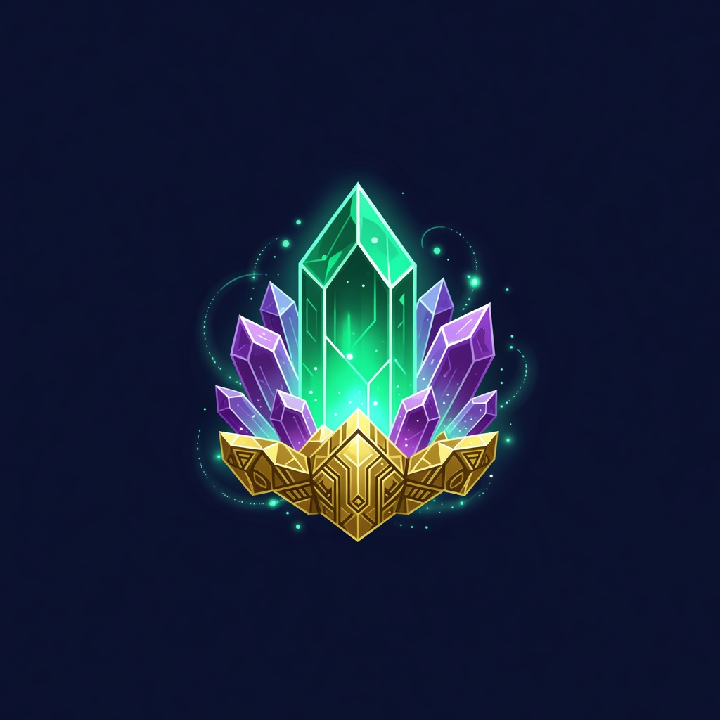 Slot Symbol - Glowing Alien Crystal