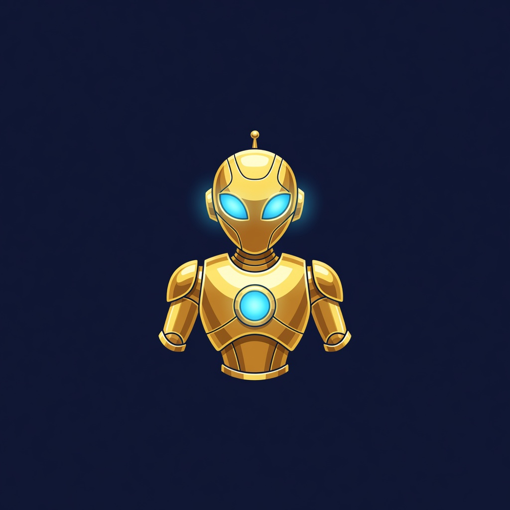 Slot Symbol - Golden Alien Robot