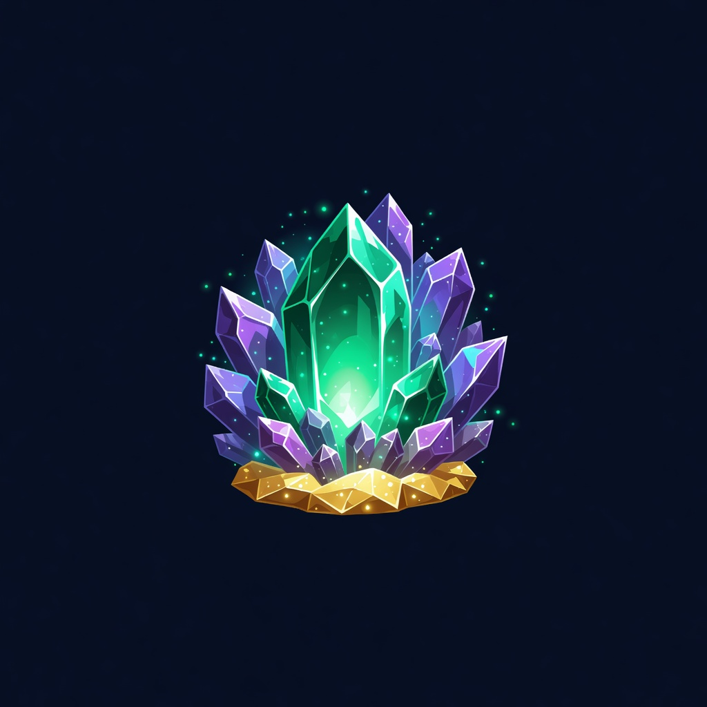 Symbol - Glowing Alien Crystal