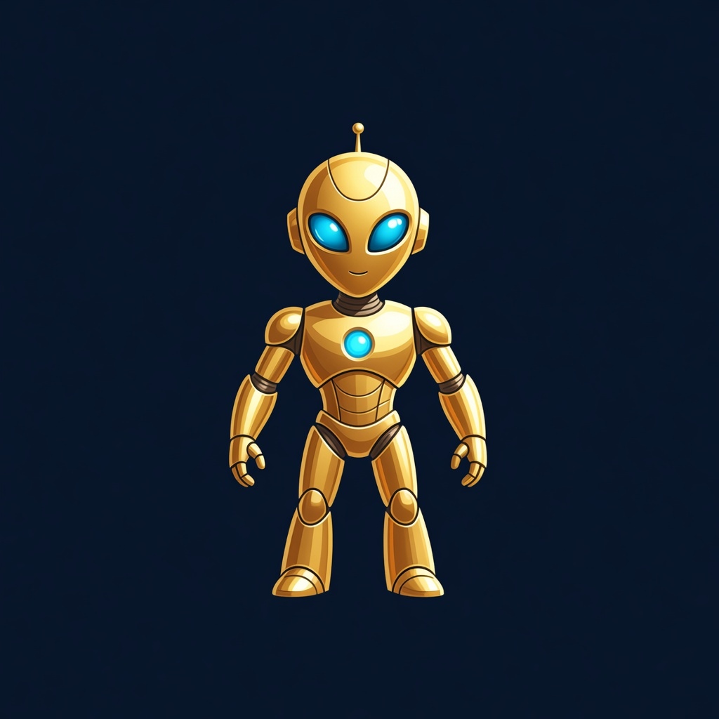 Symbol - Golden Alien Robot