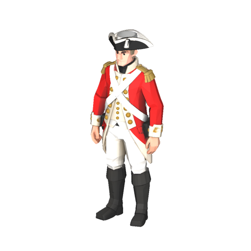 Low Poly Redcoat Soldier