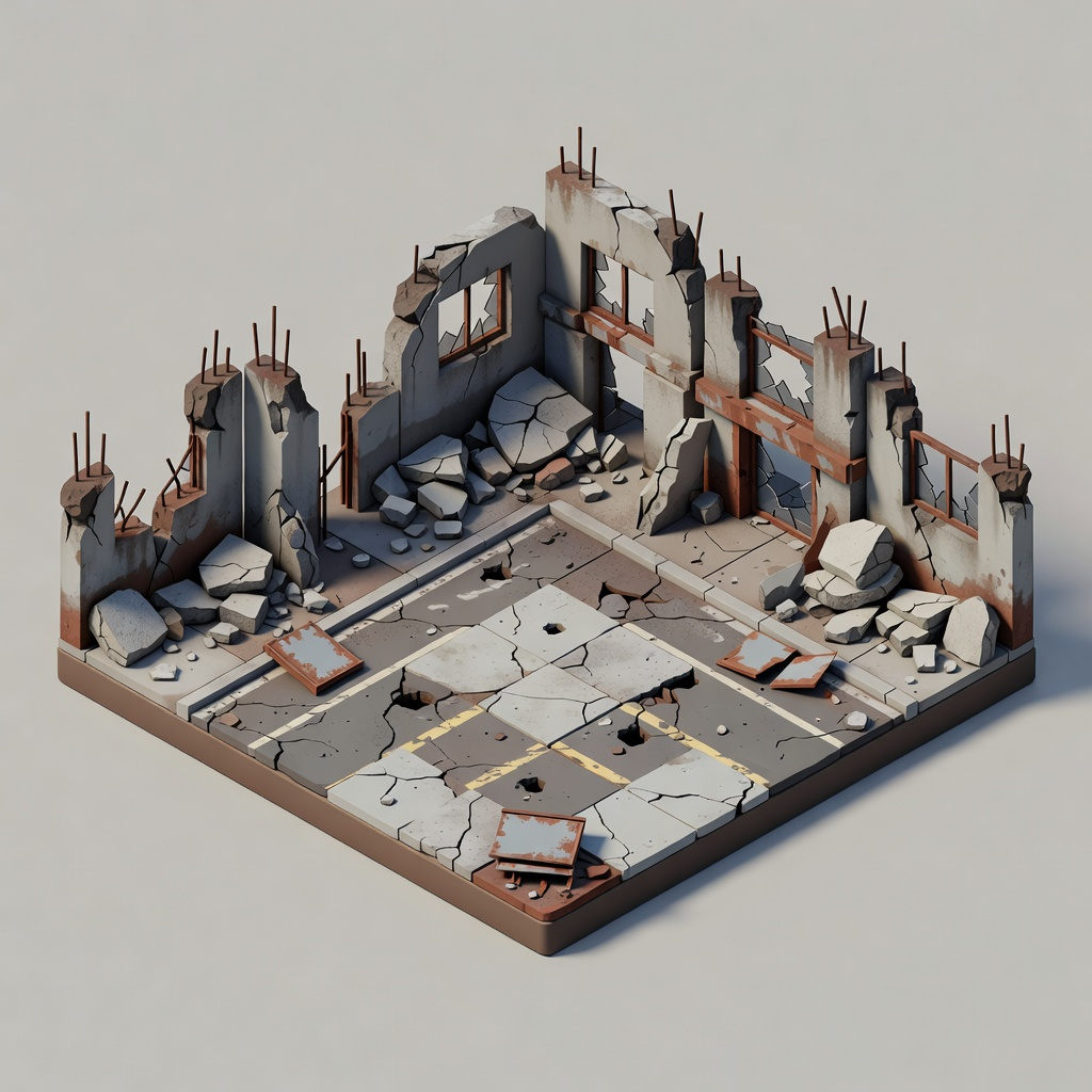 Post-Apocalyptic Diorama Environment Kit