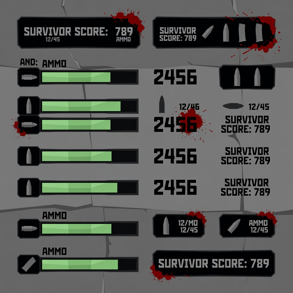 Zombie Survival UI Kit Concept