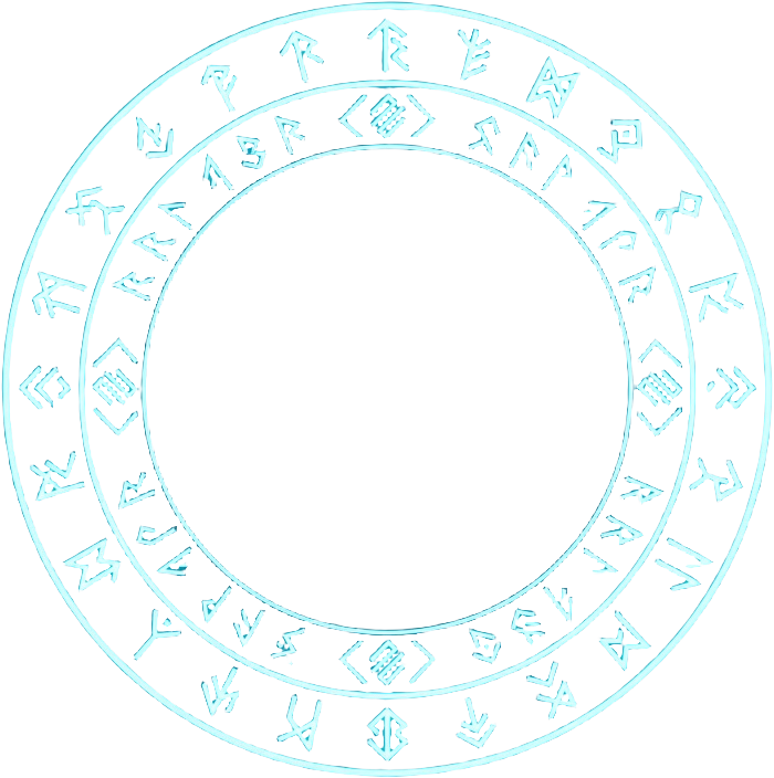 path_marker - Cyan Arcane Rune Circle