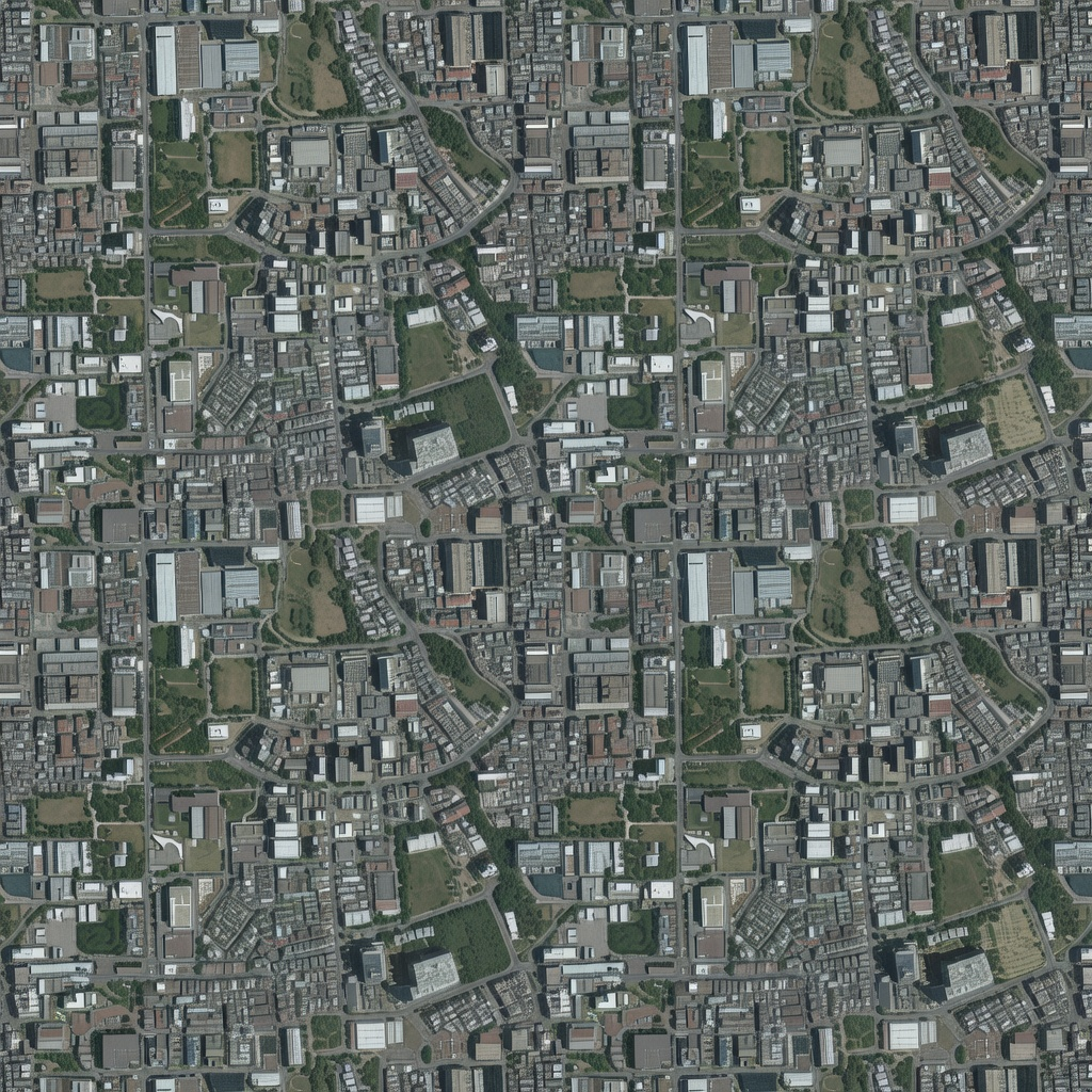 Tileable urban satellite texture
