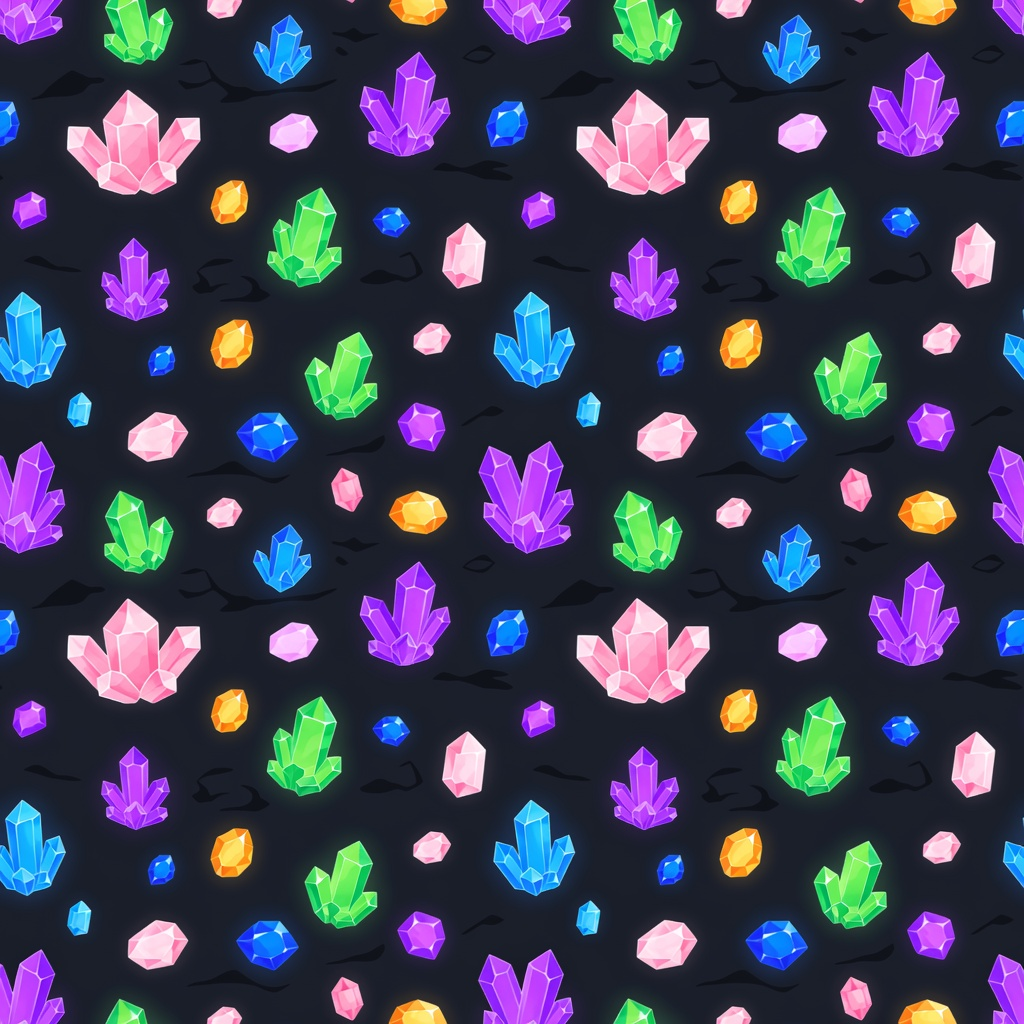 Colorful Crystal Rock Background