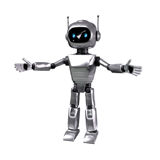 Low Poly Humanoid Robot