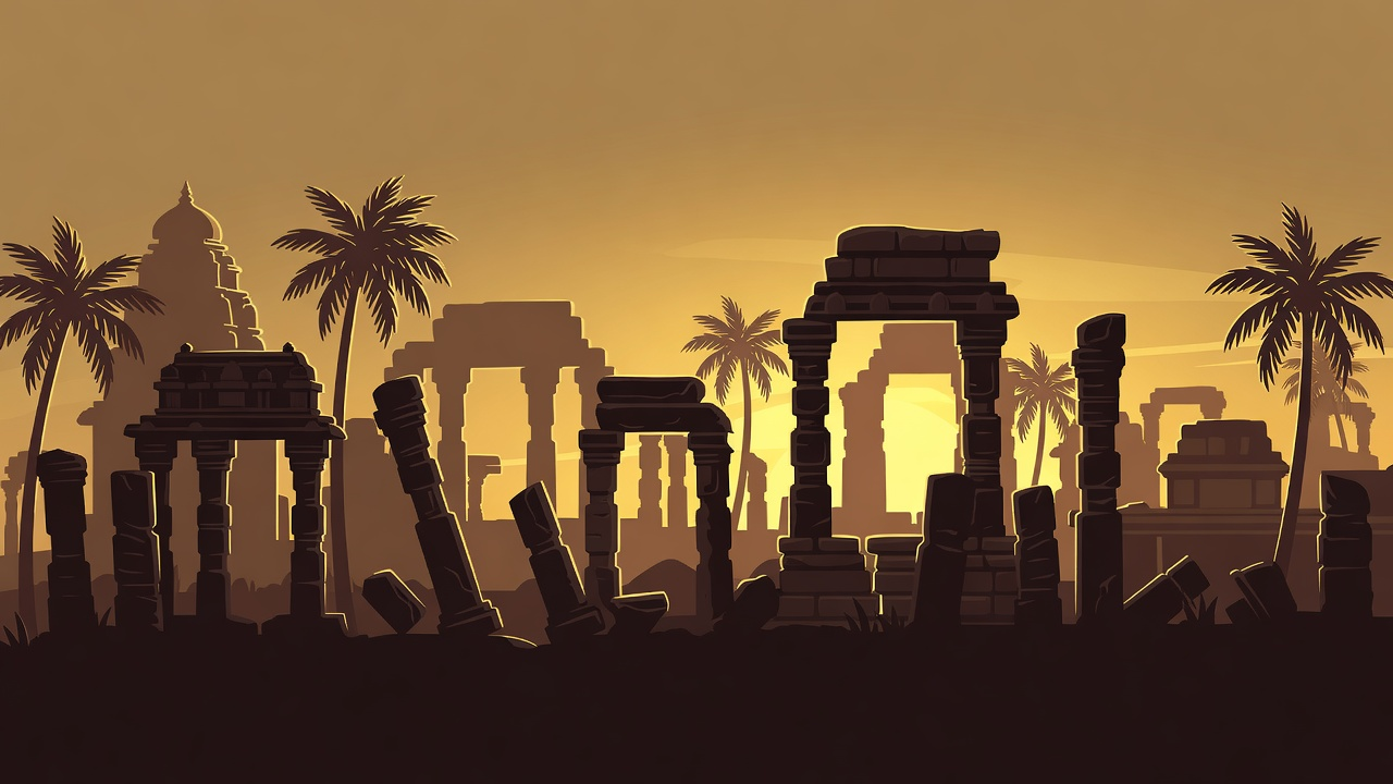 Darsatian Background Mid - Temple Ruins