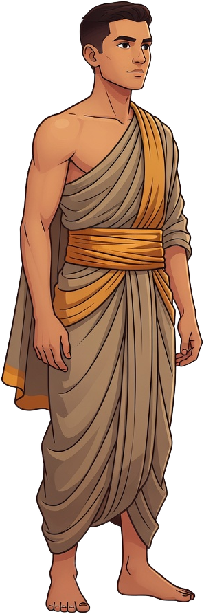 Darsatian Player Character - Warrior Monk
