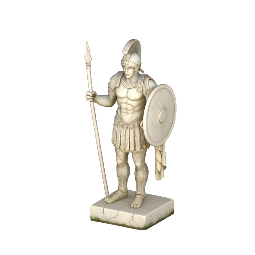 Weathered Greek Warrior