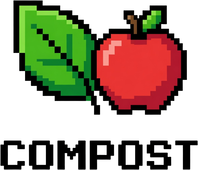 Bin Icon - Compost Leaf Apple