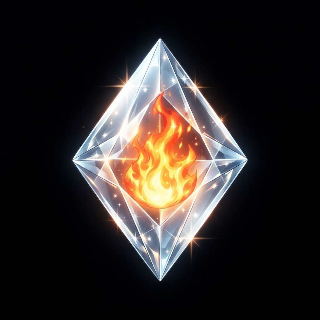 Flaming Crystal Gem (2)