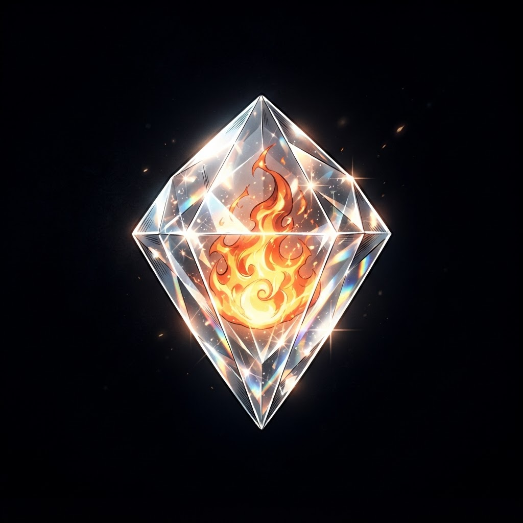 Flaming Crystal Gem (3)