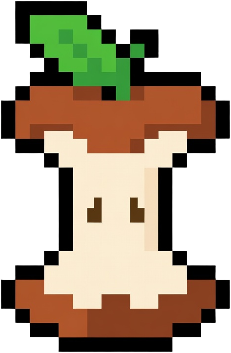 Apple Core Pixel Art