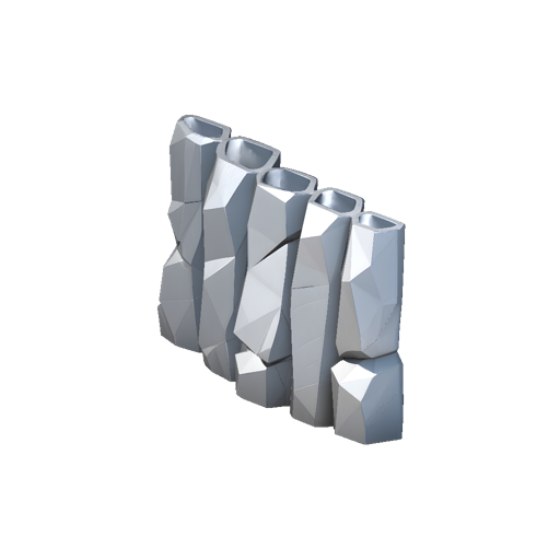 Faceted Stone Wall