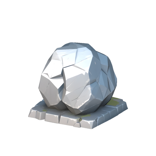 Faceted Stone Boulder