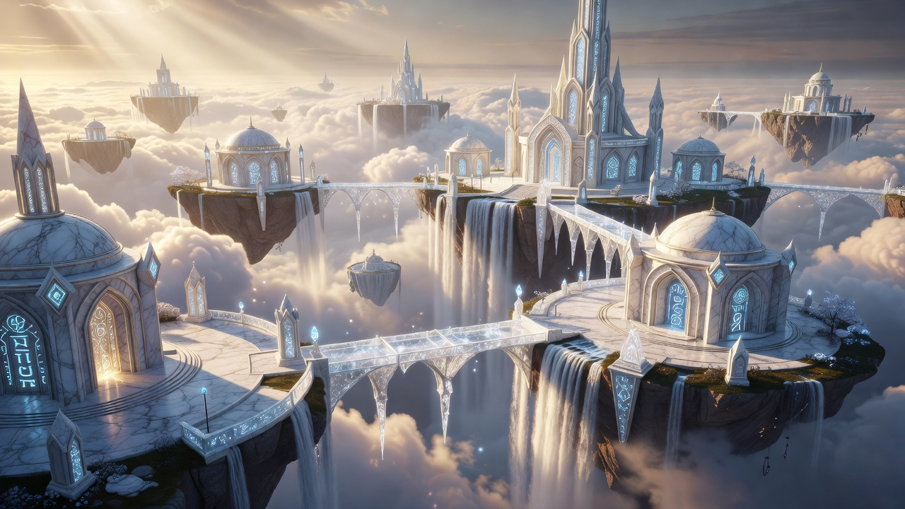 Floating Sky City Hub World