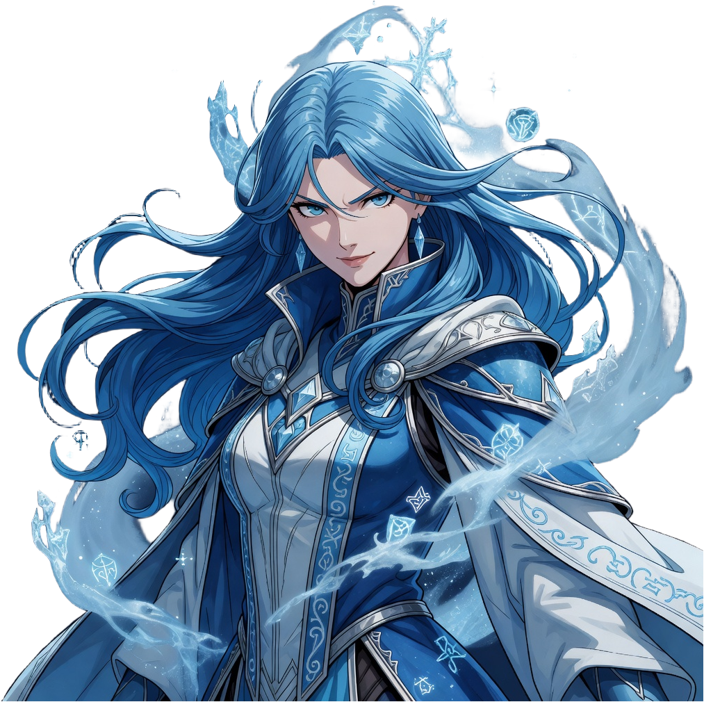 Rare Card - Anime Ice Mage