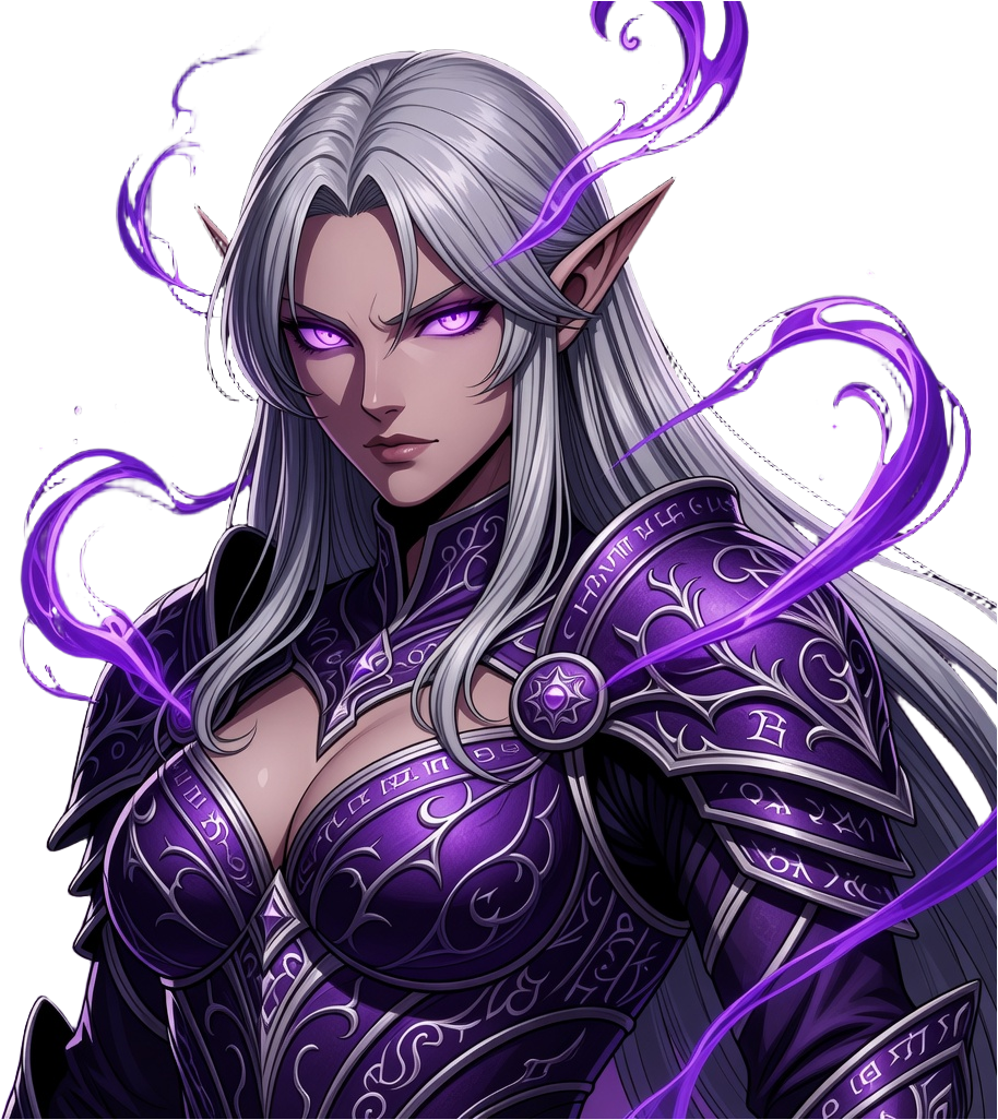 Epic Card - Anime Dark Elf