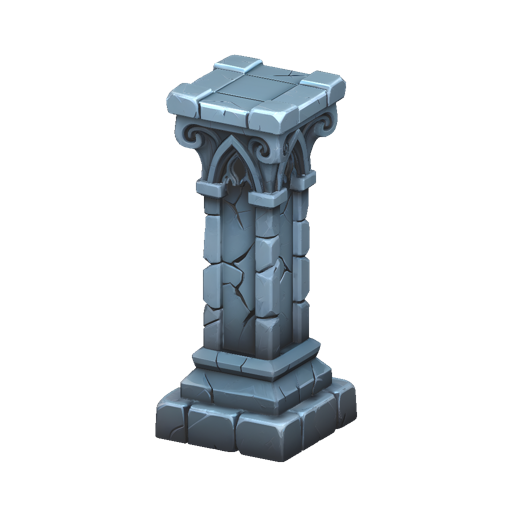 Gothic Stone Pillar