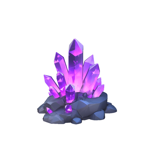 Glowing Amethyst Crystals