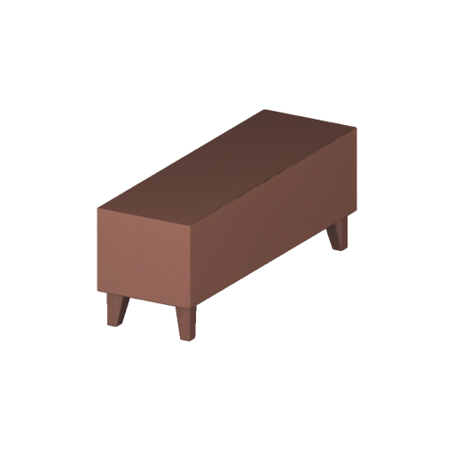 Low Poly Media Console