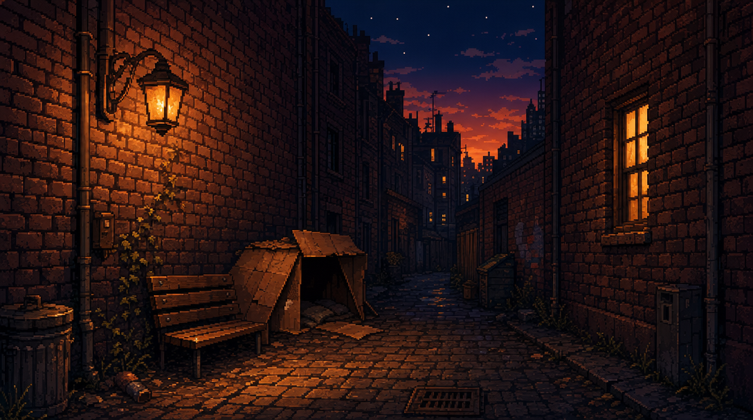 Dusk Alley Background v2 (1 / 2)