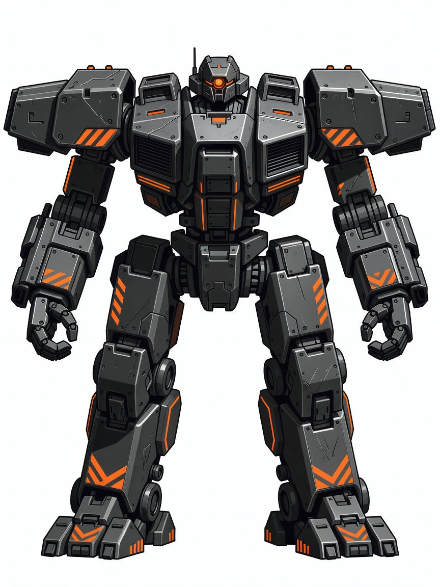 Protector Mech T-Pose Concept