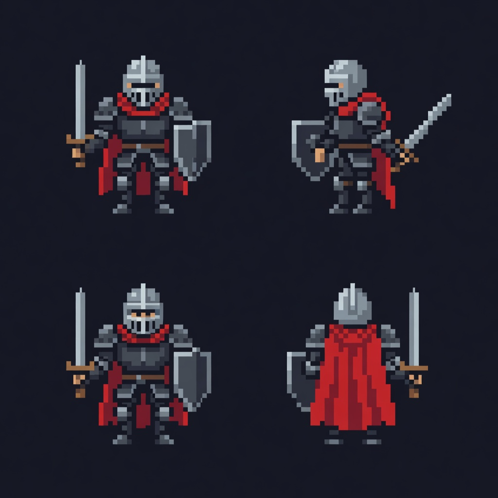 8-bit Knight Character Sheet