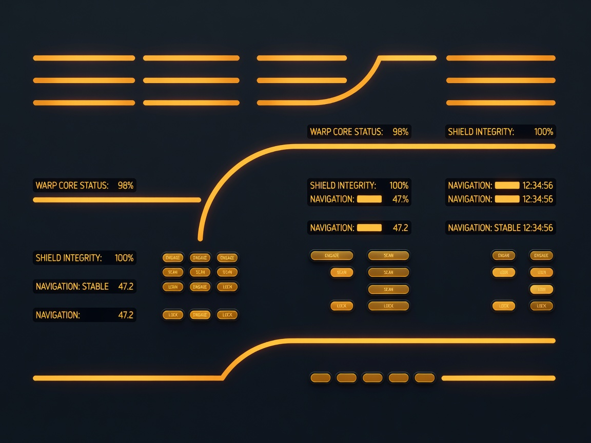 LCARS Console Top Texture