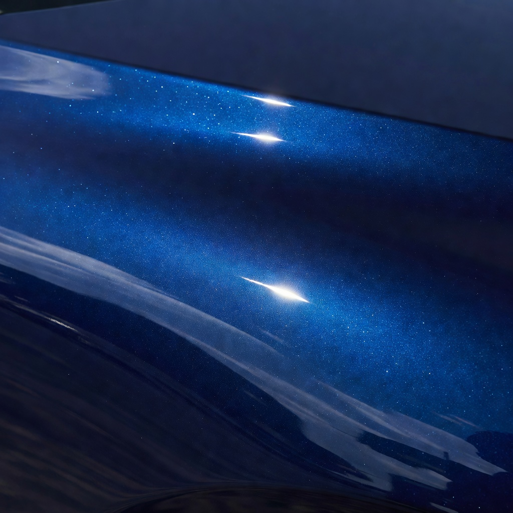 Car Metallic Blue Paint