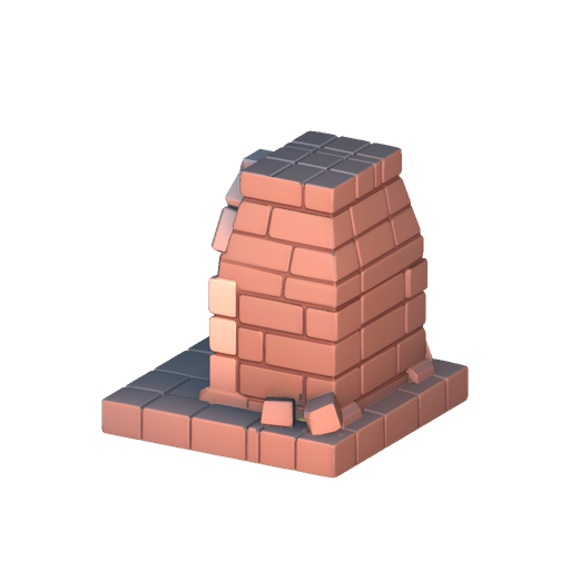 Low Poly Brick Furnace