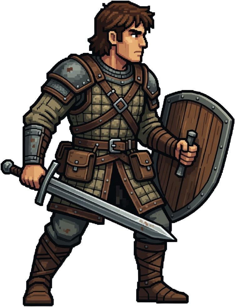 Swordsman + Archer Character Sprites (2 / 2)