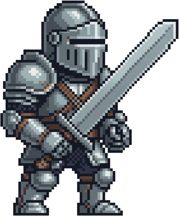Knight Sprite - Domina Pixel Art