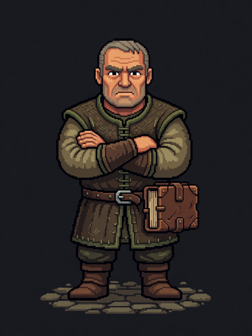 Quartermaster NPC - Domina Pixel Art