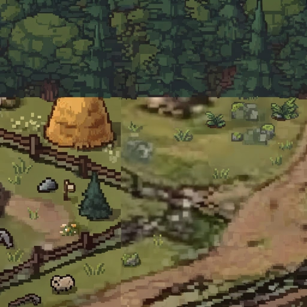 Image: This image is a soft, blurry, upscaled layout guid - Free Game ...