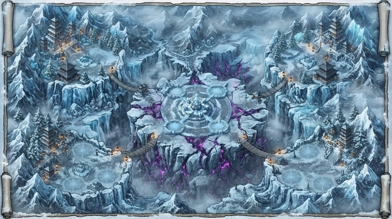 Băng Sơn Tuyết Lĩnh – AOE2 Style - Free Game Background