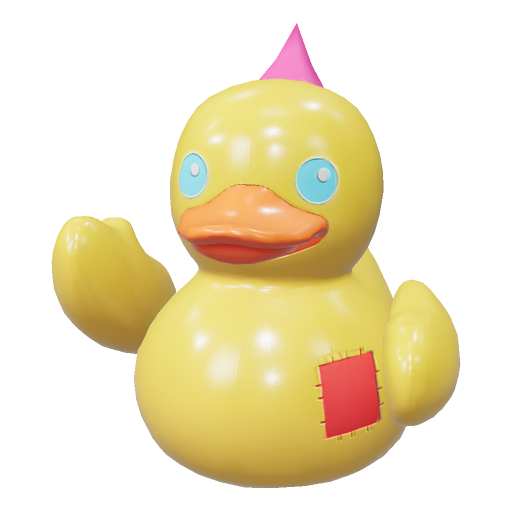 Mascot Duck Statue - Free 3D Model for Games